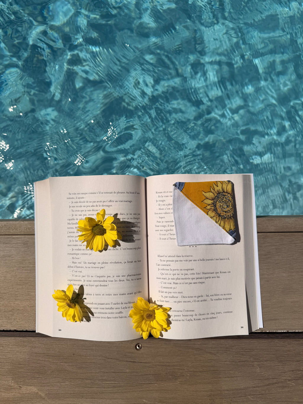 Marque page marguerite