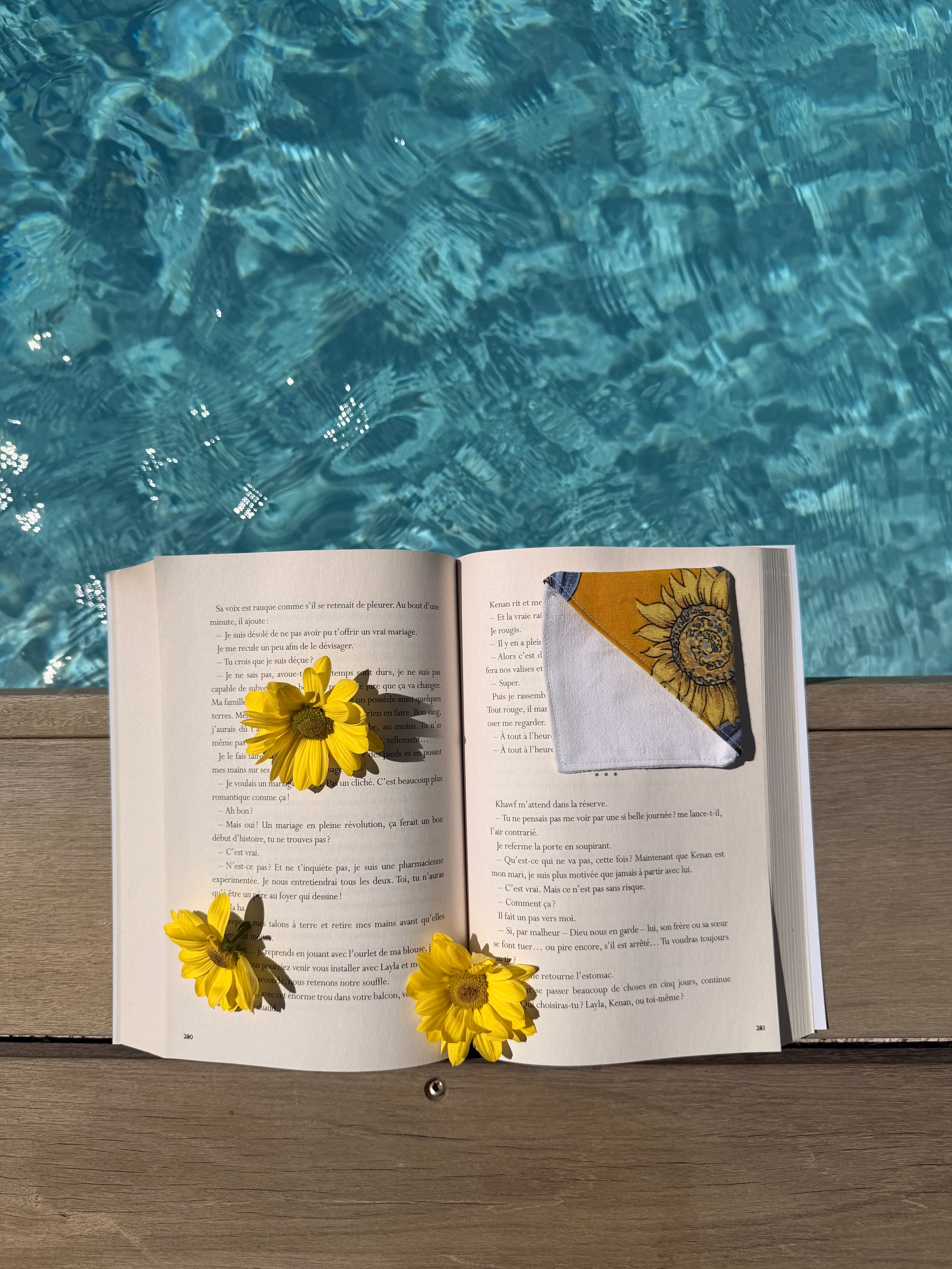 Marque page marguerite