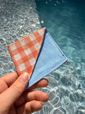 Marque page orange bleu