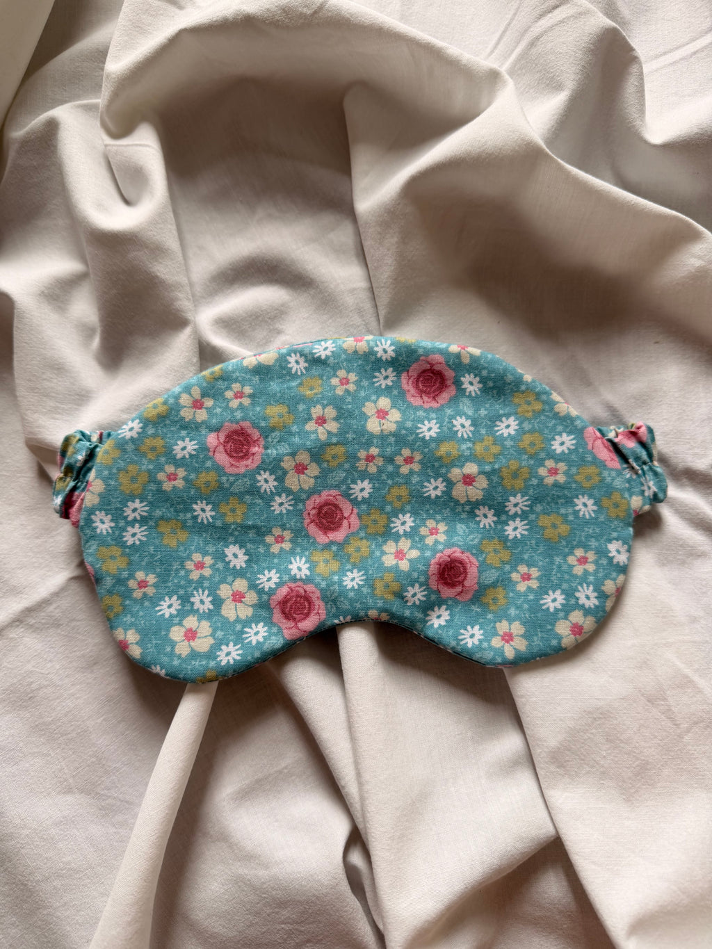 Masque de nuit bleu et rose