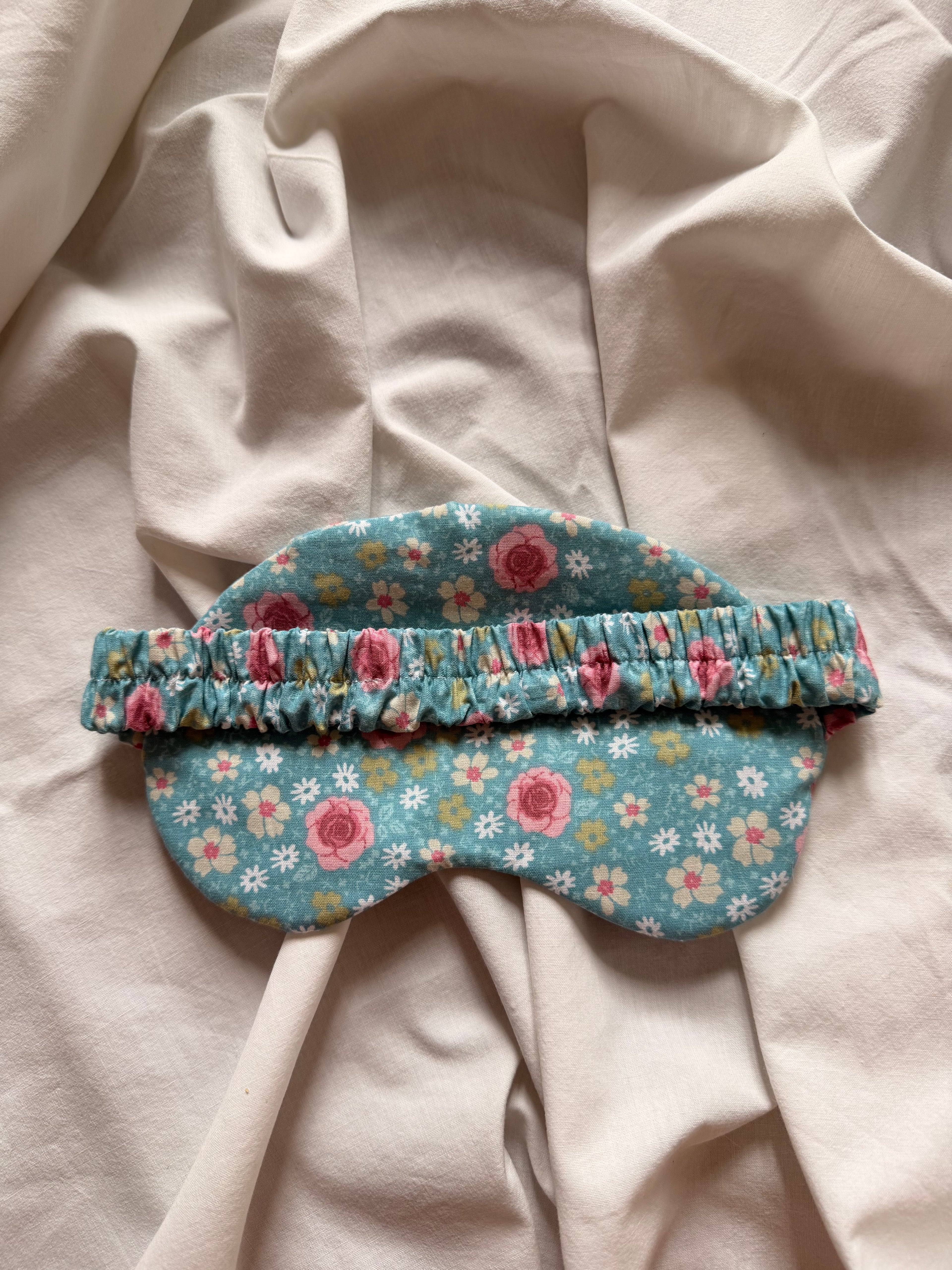 Masque de nuit bleu et rose