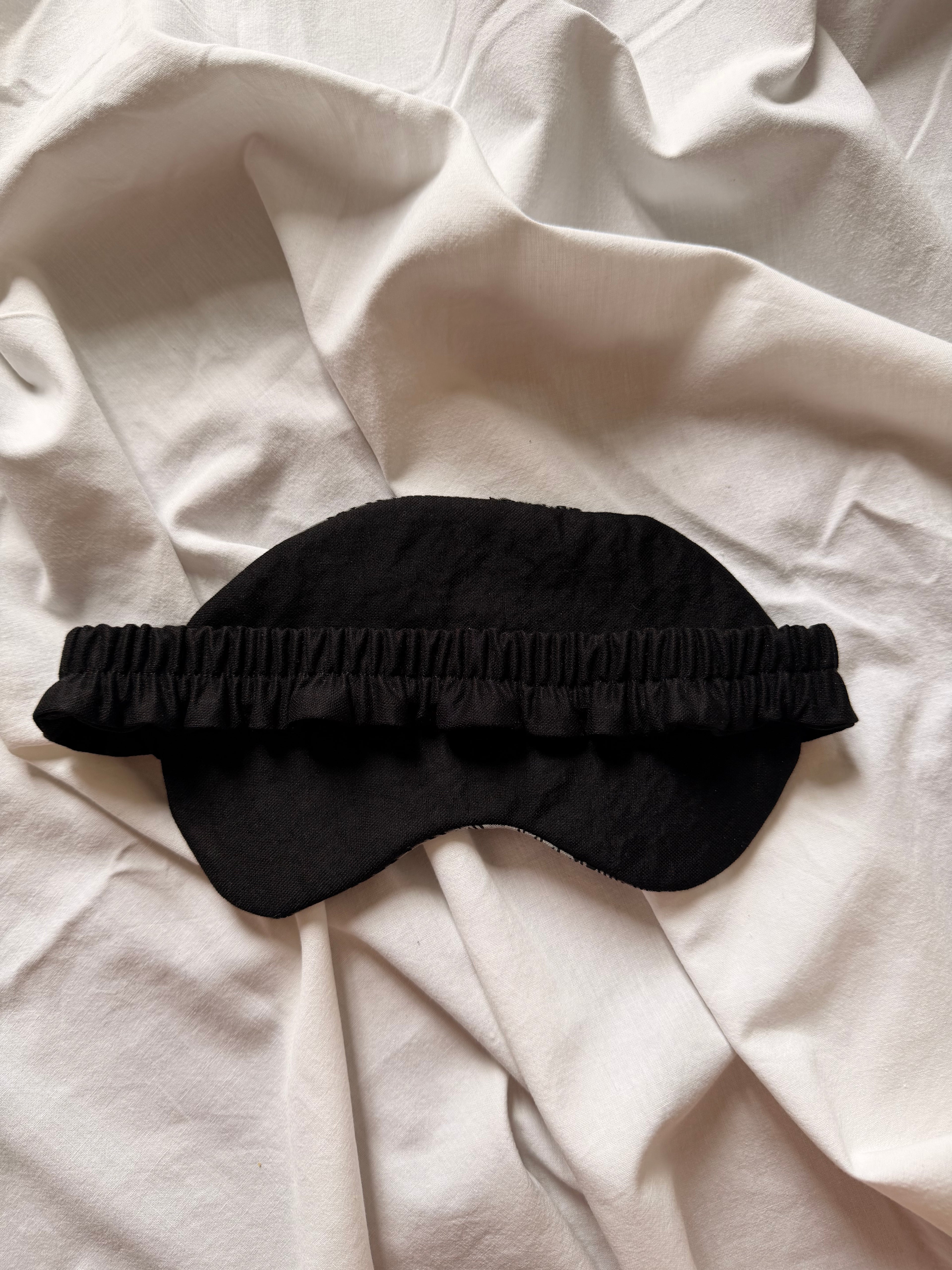 Masque de nuit tartan noir