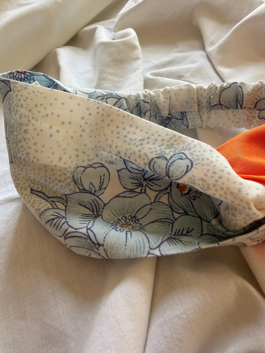 Bandeau fleuri orange
