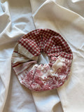 Chouchou fleuri toile de jouy