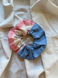 Chouchou bleu et rose