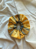 Chouchou jaune tartan