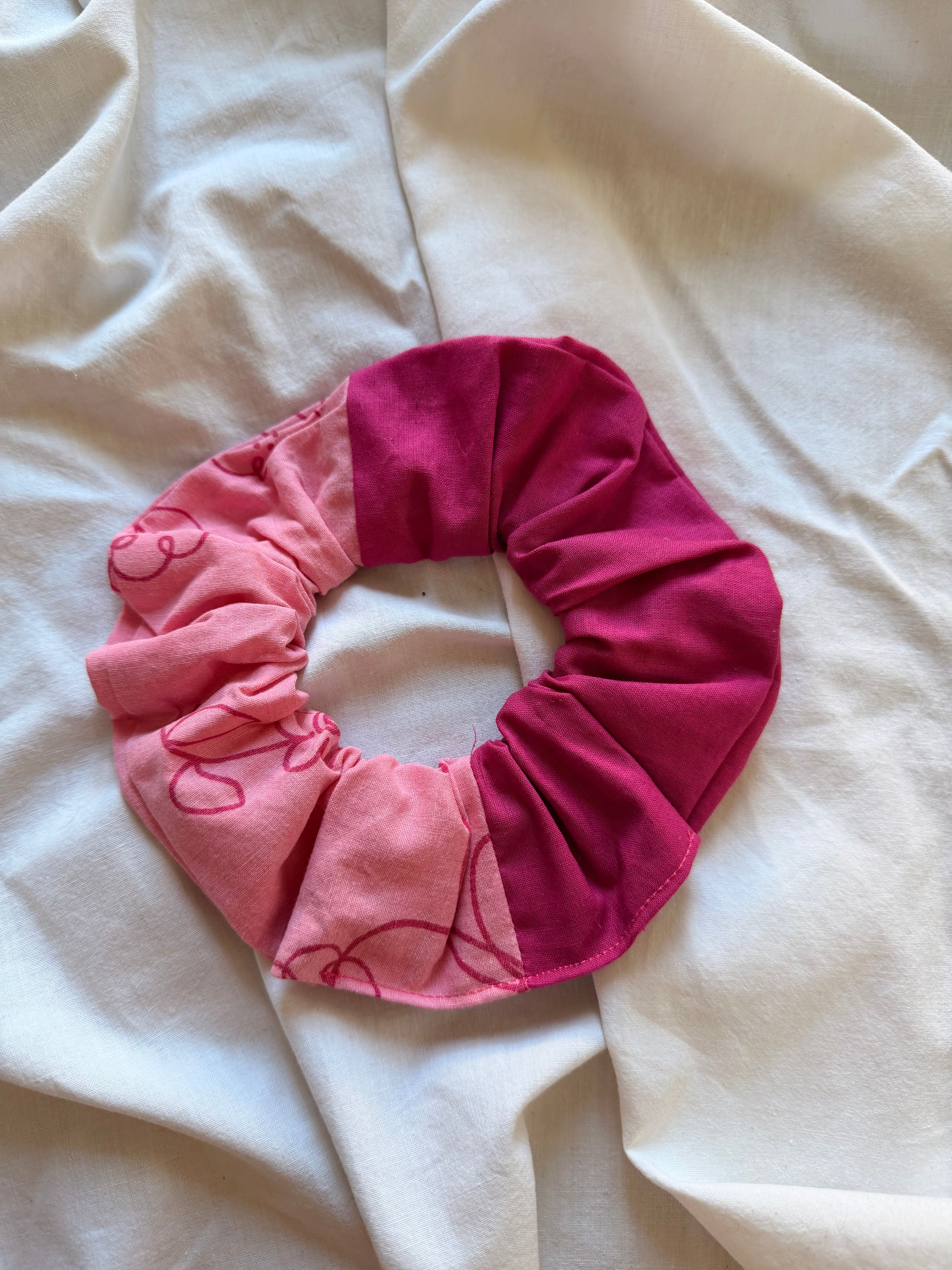 Chouchou double rose