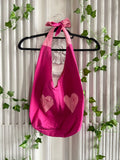 Sac coeur rose