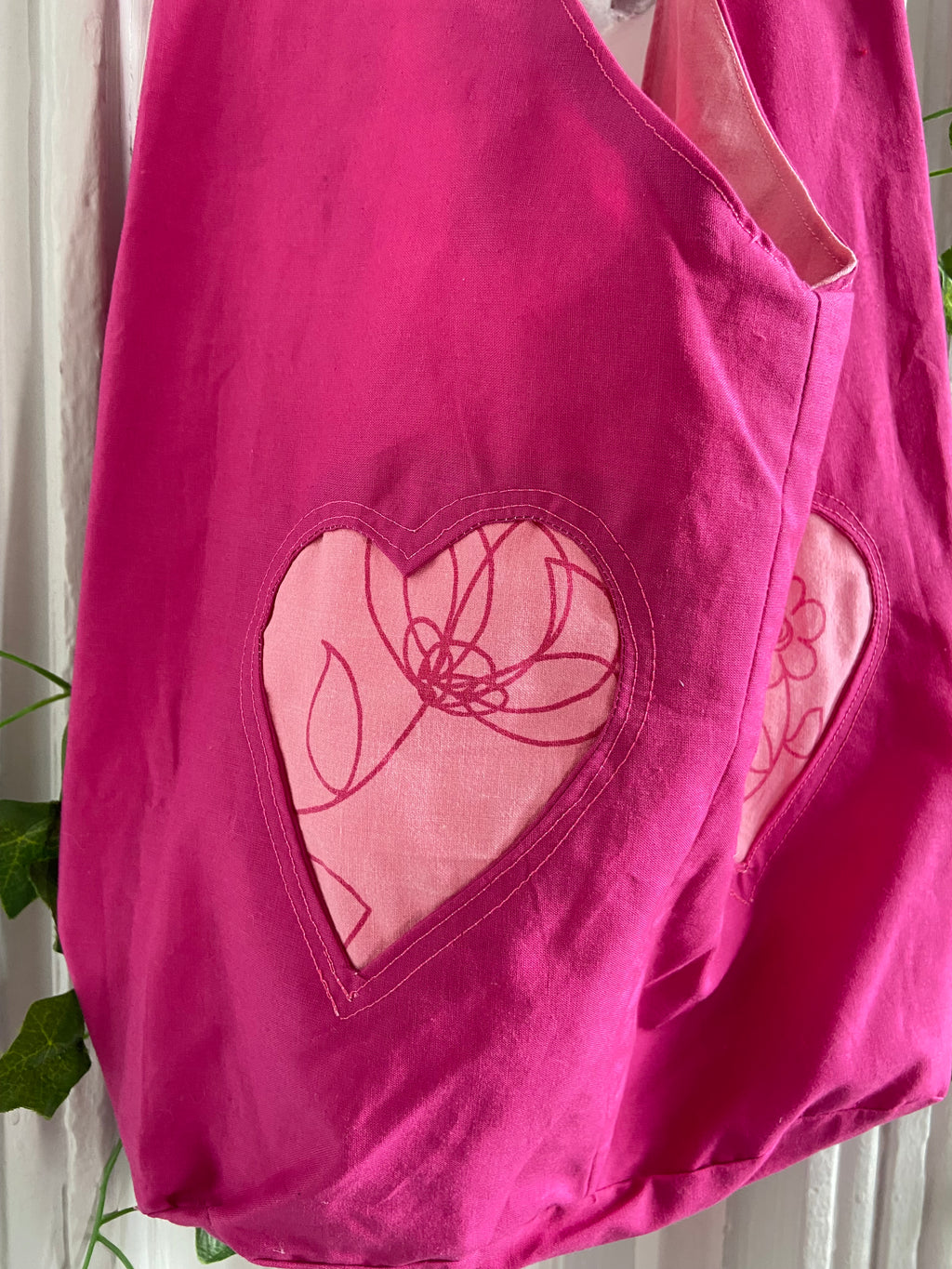 Sac coeur rose