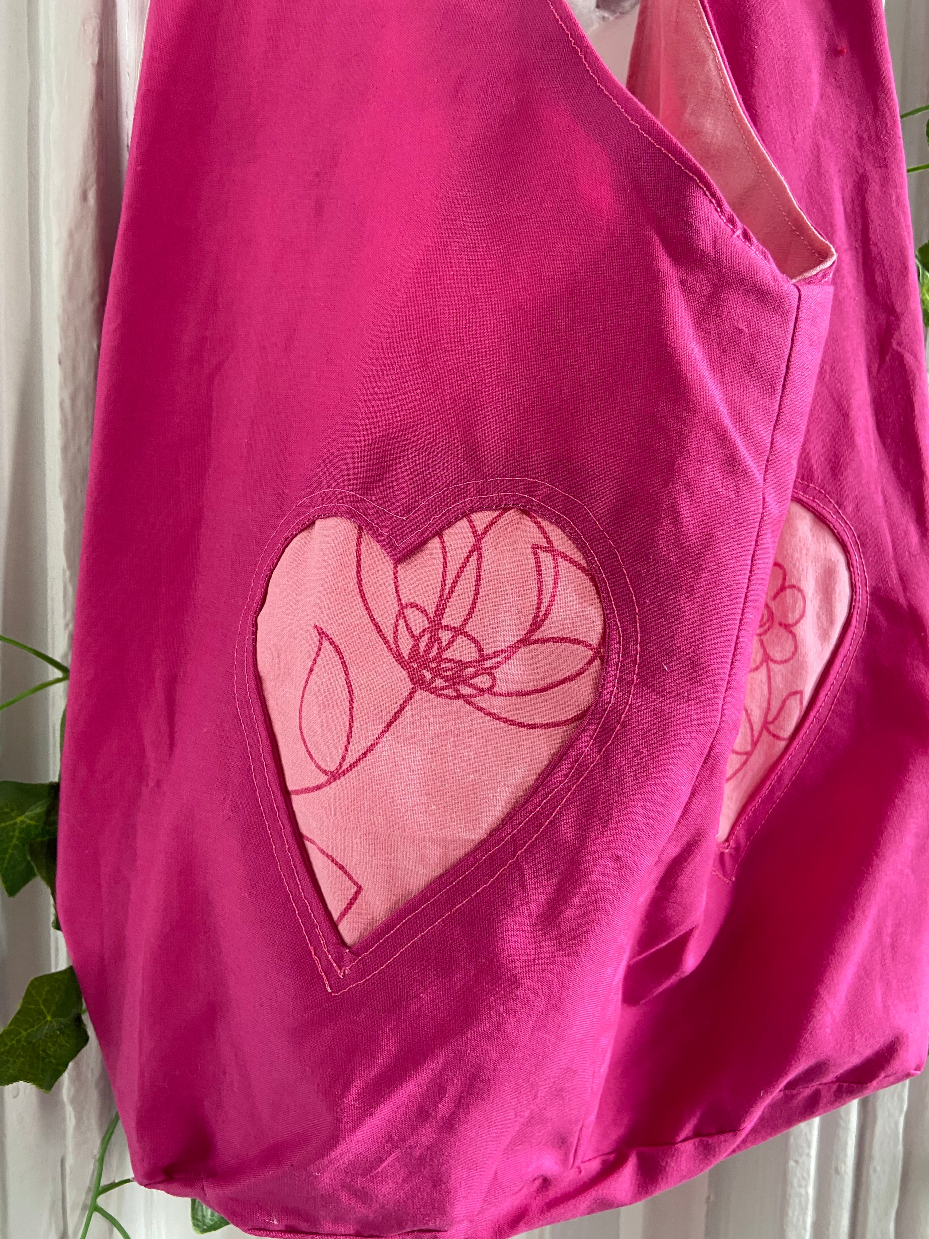 Sac coeur rose
