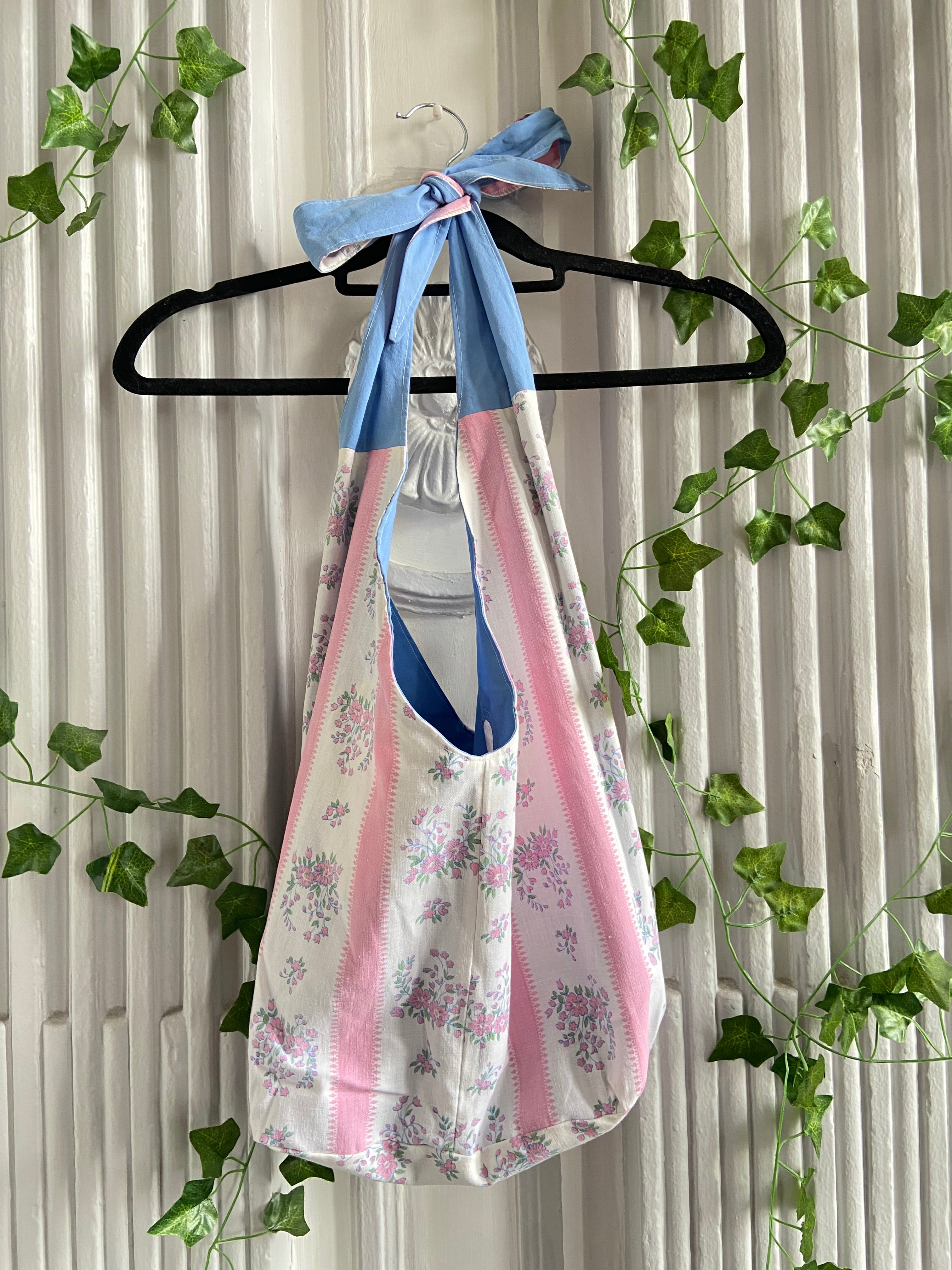 Sac cœur rose et bleu