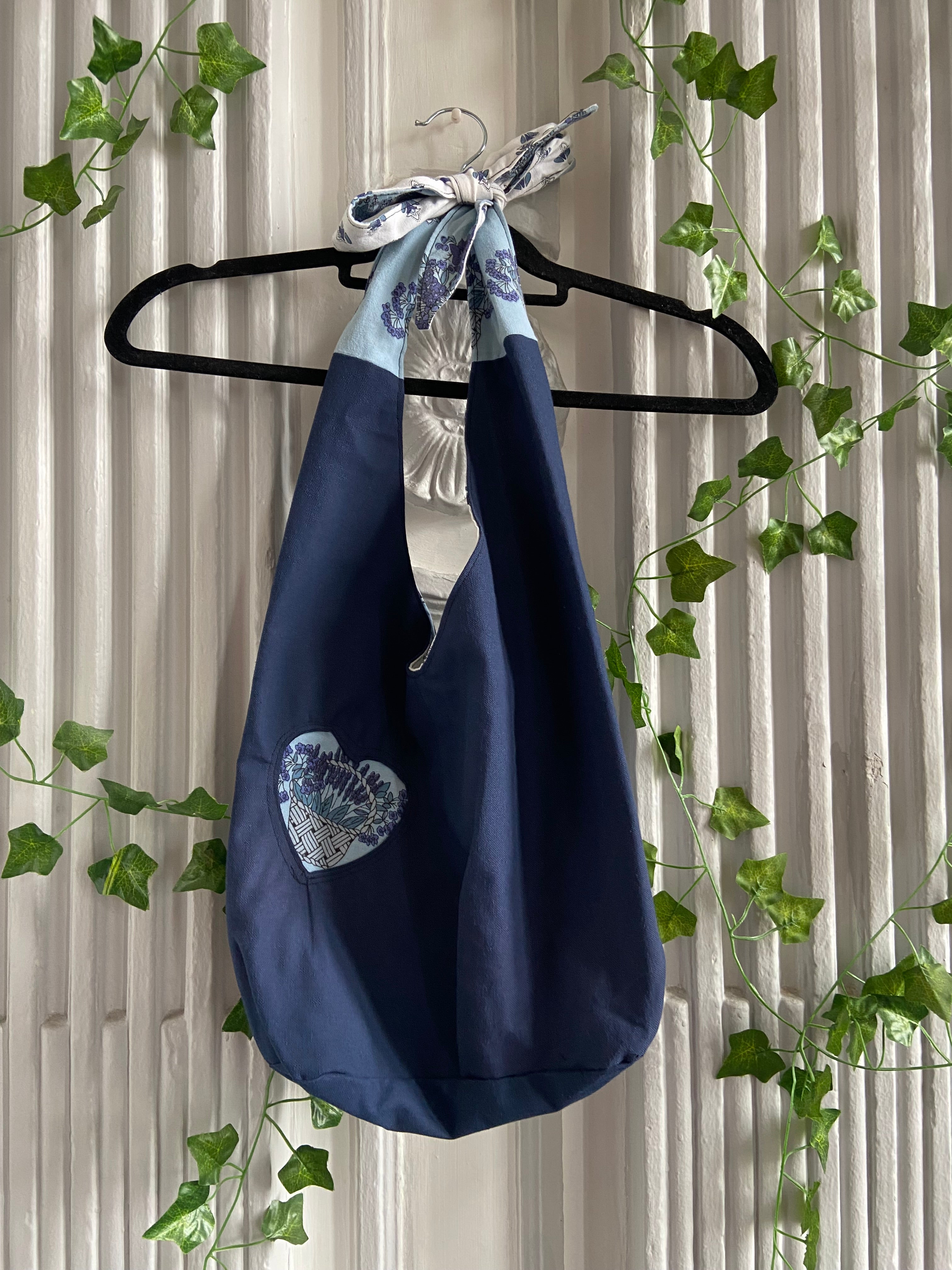 Sac coeur bleu foncé